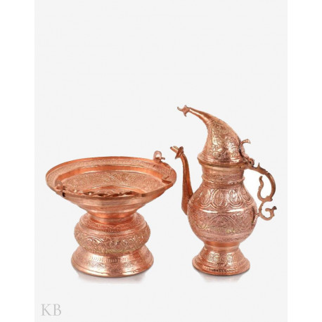 Copper Chinar Vine Engraved Tasht e Naari