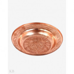 Round Chinar Motif Serving Plate