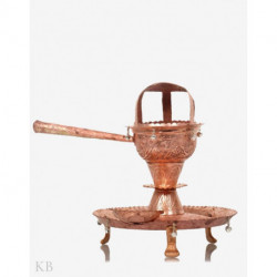 Chinar Engraved Kashmiri Copper Izband Soz