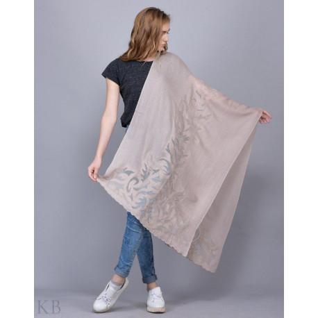 Natural Laced Stole