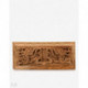 Coiled Dragon Pair Handcrafted Walnut Wood Wall Plate