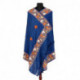 Blue Color Woolen Shawl
