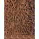 Poshdaar Carved Walnut Wood Wall Plate