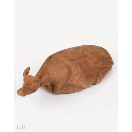Kashmiri Walnut Wood Handmade Decorative Cow
