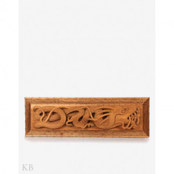 Handmade Carved Dragon Walnut Wood Wall Plate