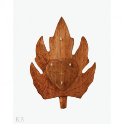 Walnut Wood Large Chinar Key Hanger