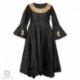 Jade Black Flared Tilla Paisleyed Silk Suit