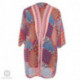 Pastel Pink Printed Embroidered Georgette Shrug