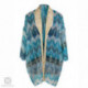 Blue Beachy Zari Collared Shrug