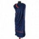 Sozni Embroidered Navy Blue Woolen Suit