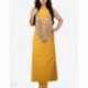 Yellow Tilla Embroidered Cotton Suit