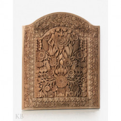 Hamesha Bahaar Walnut Wood Wall Plate