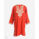 Orange Traditional Zari Velvet Phiran