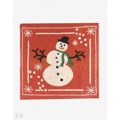 Red Crewel Kari Cotton Table Mat