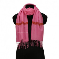 Pink Sozni Woolen Muffler