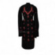 Black Bootidar Sozni Woolen Suit