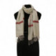 White Sozni Woolen Muffler