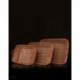 Wicker Willow Flat Basket Set of 3