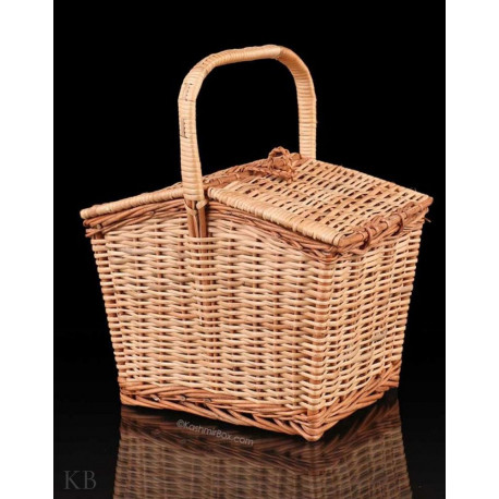 Wicker Willow Closed Storage Basket